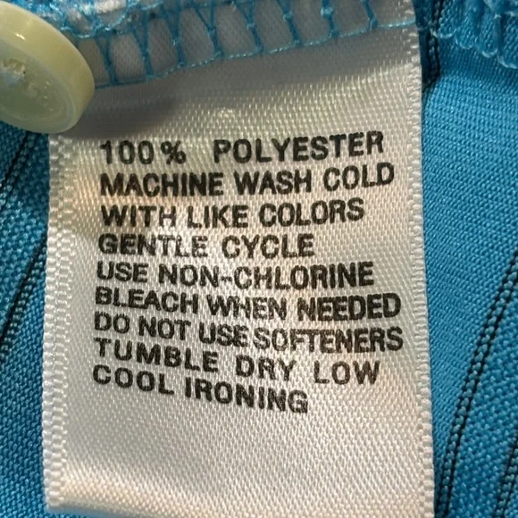 Greg Norman Play Dry Sporty Men's Blue Striped Golf Shirt XL EUC - Picture 7 of 7